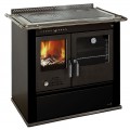 Holzherd K 135F mit Sichtfenster in Farbe Schwarz